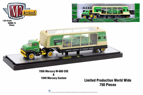 M2 Machines Auto Hauler 69 1958 Ford C-600 and 1949 Mercury Custom